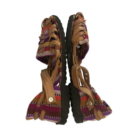 Handwoven Multicolor Kids toddler size 8 Adjustable Straps Sandals shoes - Picture 5 of 6